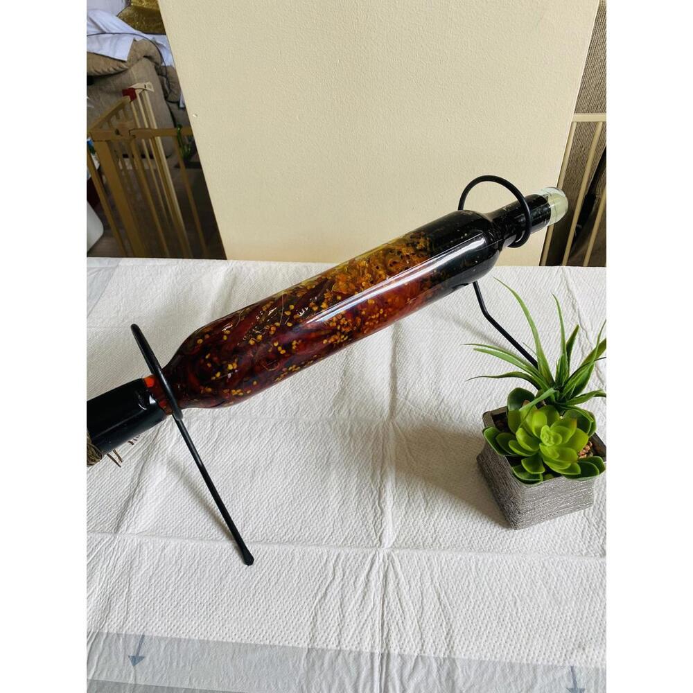 Decorative Glass Bottle with Stand